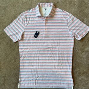 NWT Johnnie-O Top Shelf Polo - Multi Stripe Size M